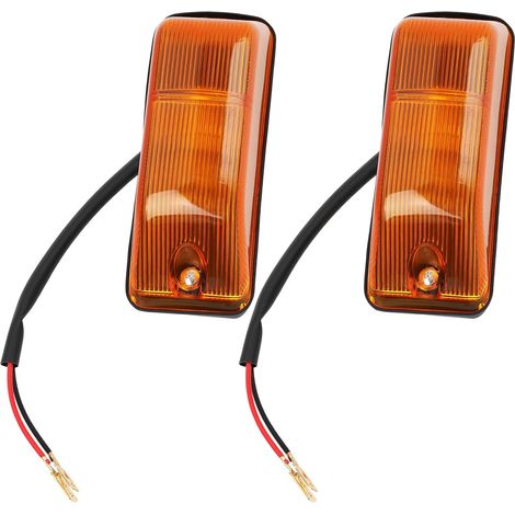 Lot de 2 Répétiteurs de Clignotants Gauche Et Droit pour Voiture Références Compatible avec Sprinter Couleur Orange (1/5)