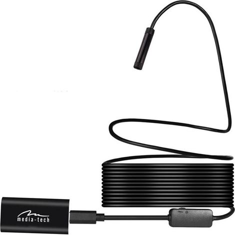 WLAN-Endoskop – HD-Inspektionskamera, 5 m Länge, 8 mm Durchmesser, 6 helle LEDs, WLAN-Modul, Zubehör inklusive (1/4)
