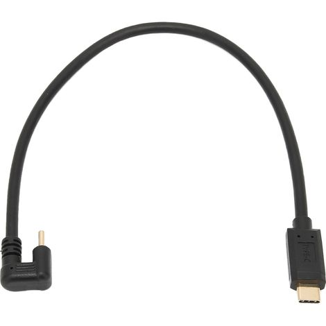 30 cm (12 Zoll) langes USB 3.1 Typ-C Stecker-zu-Stecker-Kabel mit U-förmigem Winkelstecker für schnellere Datenübertragung. (1/5)