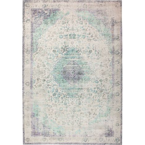 Tapis tissé à la main vintage 8401 petrol - 140 x 200 cm (1/4)