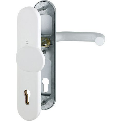 HOPPE® Schutz-Wechselgarnitur mit Langschild Paris 86G/3331/3310/138, 10/92 mm, Aluminium, 3665809 (1/3)