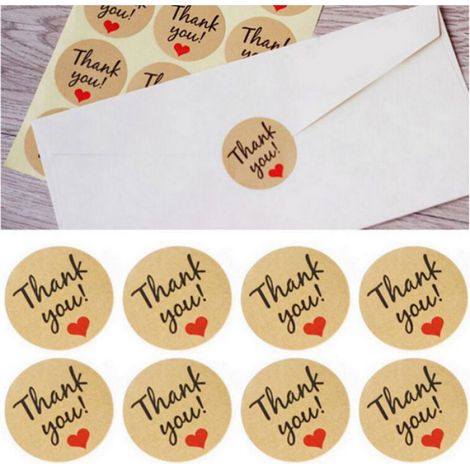 Merci autocollant autocollant autocollant, 210 autocollant pour commander cadeau emballage cuisson Noël décoration de mariage