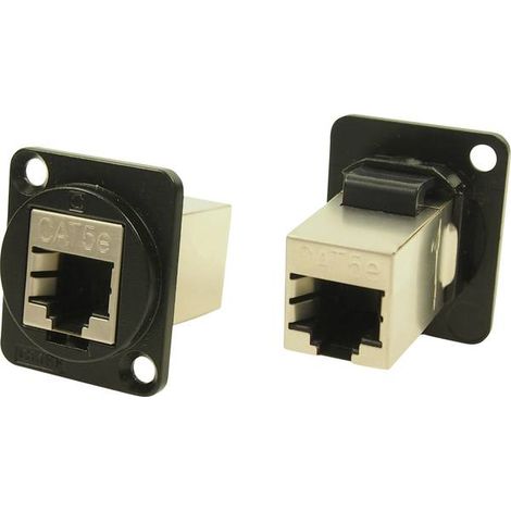 Adattatore da pannello FTP RJ45 Cat5e Adattatore incasso CP30220SMB CP30220SMB Cliff Contenuto: 1 pz.