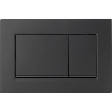 Flush plate with trigger, WC flush plate compatible with Geberit Sigma 30, ABS plastic for added durability and longevity, easy installation (black)