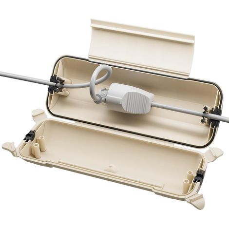 Boîte Électrique Étanche Boitier Etanche Electrique Exterieur IP44 (29x11x7,5cm) – Boîtier Extérieur pour Rallonges, Câbles, Décorations Vacances, Lumières Noël, Outils Électriques (1/5)