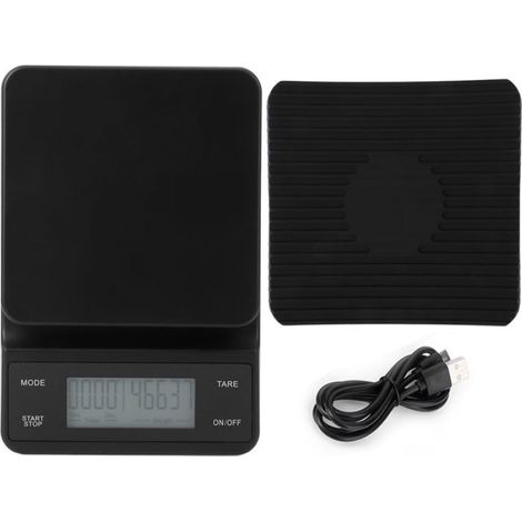 Balance Électronique - 3 kg / 0.1 g - Bluetooth - Minuterie Intégrée - Pour Pâtisserie et Cuisine - 1 Pièce (1/5)