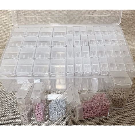 BoîTe de Stockage de Graines en Plastique à 64 Fentes, BoîTe de Stockage de Graines 34.521.34.7CM (1/4)