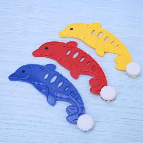 Lot de 3 dauphins jouets de plongée sous-marine pour enfants, parfaits pour jouer dans la piscine, à la plage ou pour les activités aquatiques. (1/5)
