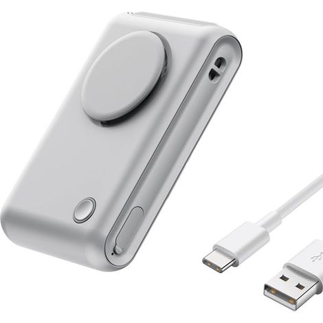 Fini la chaleur où que vous soyez Ventilateur à clipser – 3 vitesses – Admission 360° – Silencieux ( 20 dB) – Batterie 2000 mAh – 6 heures – USB – Clip pour parasol, sac, bureau (1/3)