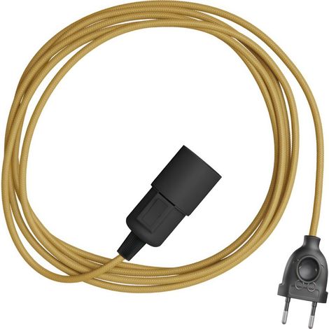 Creative Cables - Câble serpent - Lampe à brancher avec câble en tissu coloré (1/3)