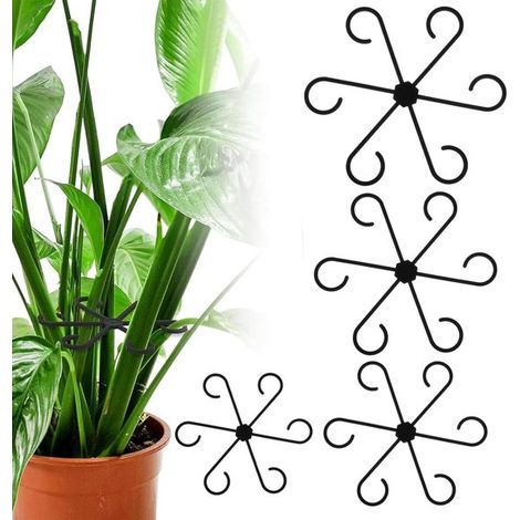 Pflanzenstützstäbe 4er Pack Wiederverwendbar Stammstabilisatoren für Kletterpflanzen im Innenbereich Pflanzenstützen zur Förderung eines kräftige (1/4)