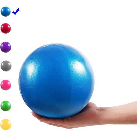 9 Inch Mini Exercise Ball with Inflatable Straw for Yoga, Pilates, Stability, Barre, Physiotherapy, Stretching and Core Workout, Improve Balance, Strength (1/5)