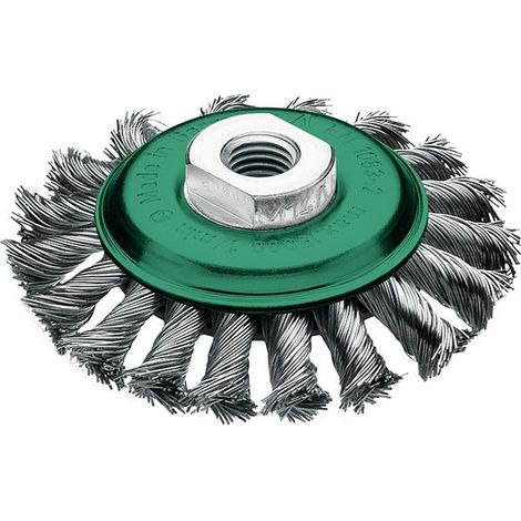 Lessmann Zopfkegelbürste Ø100 mm VA 12 mm 15.000 min-¹ - 471857