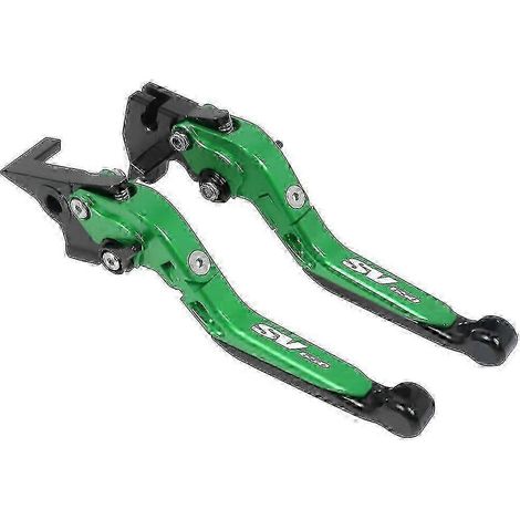 Poignées de guidon uniques pour moto Suzuki SV650/SV650S, réglables, extensibles et pliables (vert-3) (1/5)