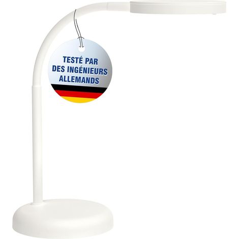 Lampe de bureau joy LED blanc chaud orientable blanche (1/5)