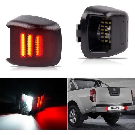 Éclairage de plaque d'immatriculation LED pour Navara D40 Frontier Armada Titan Xterra Suzuki Equator, Canbus Pas d'erreur feux de plaque d'immatriculation à LED Feux Arrière (1/5)