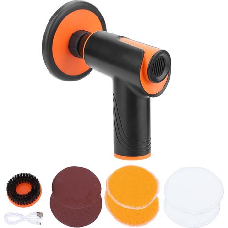 Lucidatrice per auto senza fili, kit di lucidatura portatile, batteria ricaricabile, kit di lucidatura per la cura dell'auto e la riparazione dei graffi (1/5)