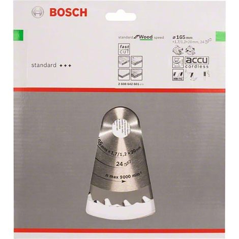 Bosch Speedline Wood lama di sega circolare 165 mm