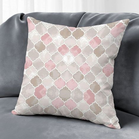 Housse de coussin extérieur fleurs, décoration salon maison,40×40cm (1/5)