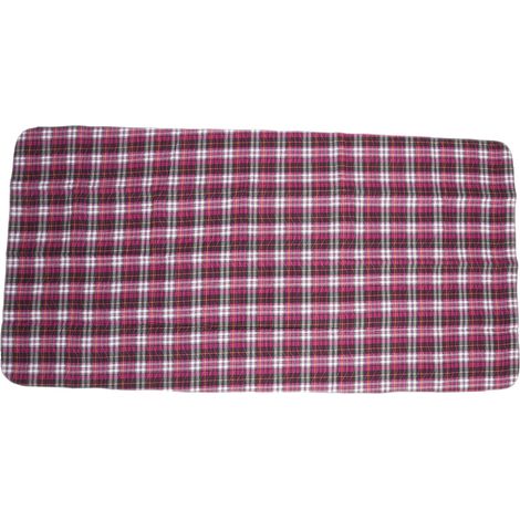 Alèse réutilisable lavable pour incontinence, motif écossais violet, ultra-absorbante, usage hôpital et maison, 80x90 cm (1/5)