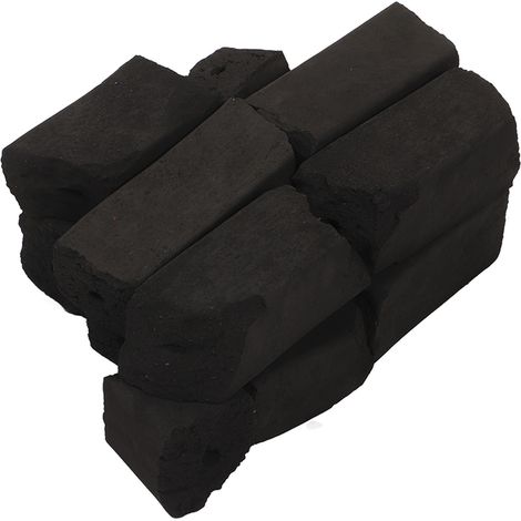 Charbon de bambou noir sans fumée, haute valeur calorifique, résistant à la combustion, idéal pour barbecue et grill (1/5)