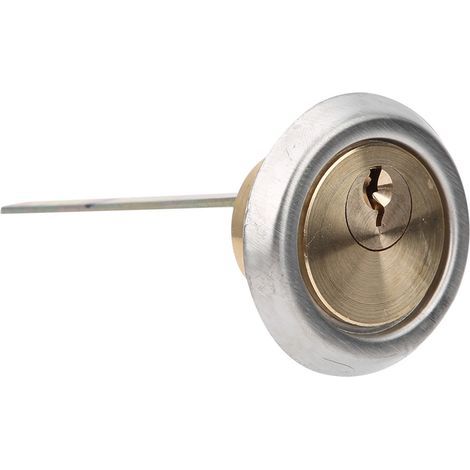 Serrure cylindrique en cuivre haute sécurité pour porte bois ou métal, livrée avec 3 clés (1/5)