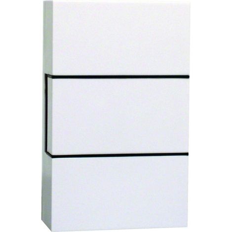 1 Carillon filaire, 2 mélodies, transformateur intégré, IP44, Blanc, pour maison (1/5)