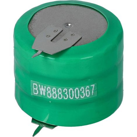 vhbw NiMH replacement button cell battery tab (250 mAh, 3.6 V, NiMH)
