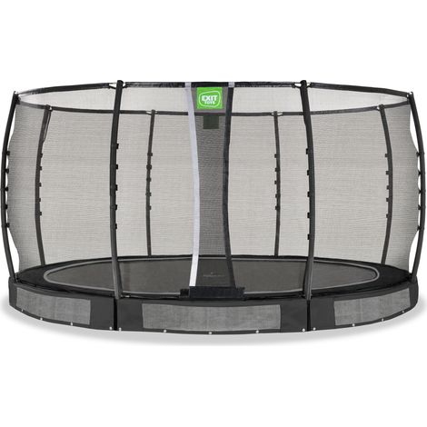 EXIT Allure Premium Bodentrampolin ø427cm - schwarz