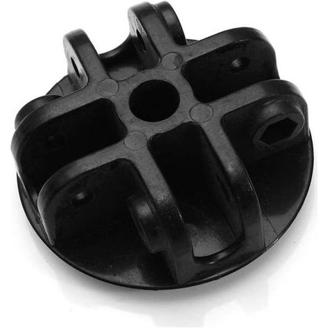 Support central de toit à 4 voies, pièces de rechange pour tonnelle - En plastique - Noir - Pour tonnelle, tente, parasol, tonnelle, Noir (1/4)
