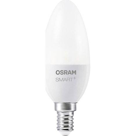 Ampoule LED Connectée E14 Forme Flamme Dimmable Blanc Chaud/Froid 6W équivalent 40W Pilotable avec Alexa via une passerelle Zigbee (1/4)