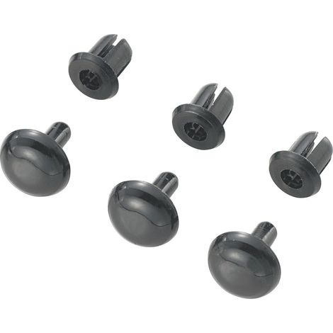 TRU COMPONENTS TC-SRR-450K203 TC-10820820 Spreizniete Loch-Ø 4 mm Schwarz 1000 St.