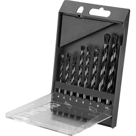 Betonbohrer-Set, 8-teilig – 4, 5, 5, 6, 6, 7, 8, 10 mm