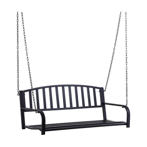 Meuble de jardin, cadeira de baloiço dupla para jardin, avec dimensions de 127 x 60 x 53 cm, é idéal pour jardin e patio., meuble extérieur, design moderne (1/5)