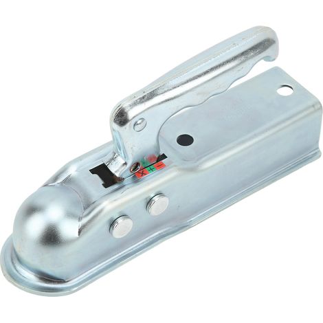 Bouclier d'attelage à boule 50mm, canal carré, capacité 3500 lb, acier forgé galvanisé, connecteur crochet pour remorque (1/5)