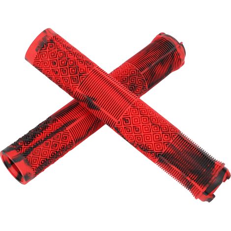 1 Paire de Poignées de Guidon Vélo Antidérapantes TPE 17cm, Noir Rouge, pour Diamètre 22.2mm Standard (1/5)