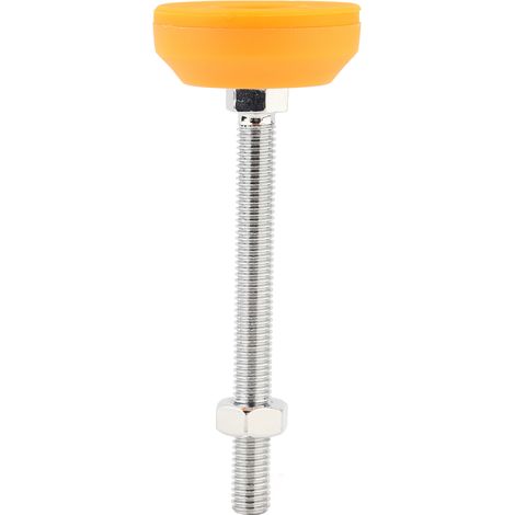 Pied de machine L en acier forgé carbone AB, hauteur réglable, base antidérapante PVC, support mécanique 50-M10-100 (1/5)
