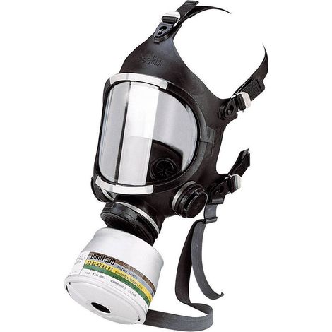 Ekastu C607/F 466 607 Respiratore a maschera pieno facciale senza filtro Dimensione: Uni EN 136, EN 148-1 DIN 136, DIN (1/2)