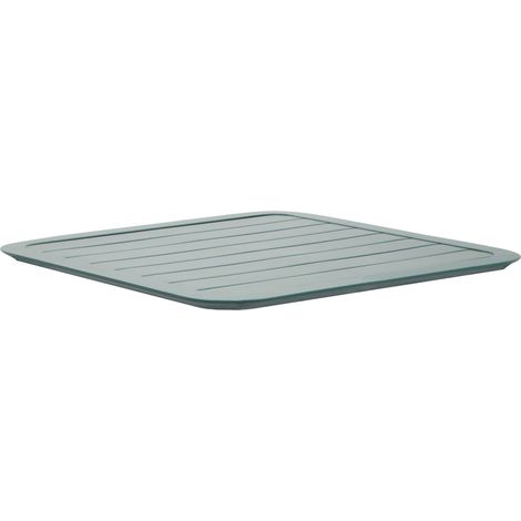 Plateau de table 70x70 cm en aluminium vert foncé Almada