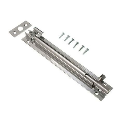 Lot de 3 boulons de porte en laiton chromé avec col SWAN 150 mm (1/2)