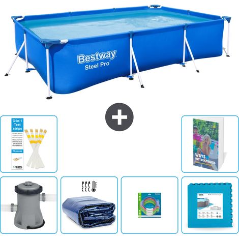 Bestway Steel Pro Rechteckig - 300x201x66 cm - 7-teilig S229