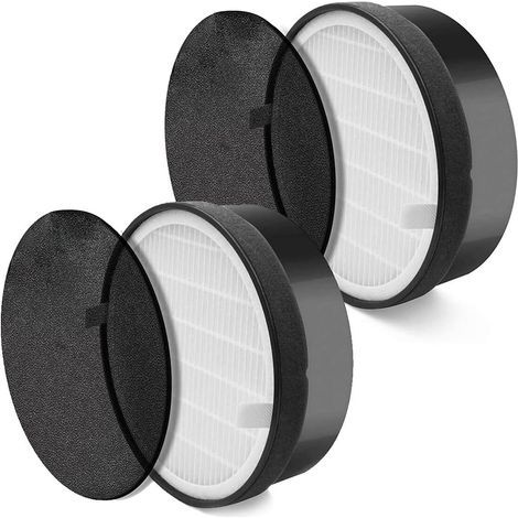 Filtro de repuesto para purificador de aire compatible con Levoit LV-H132 y H13. Prefiltro de nailon 3 en 1 de grado médico, juego de 2 filtros. (1/5)