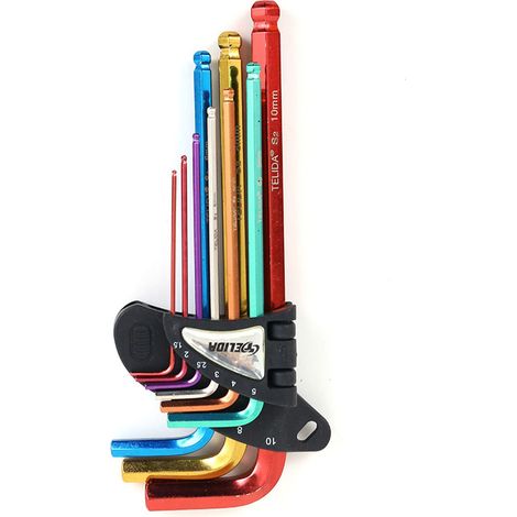 Set di 9 chiavi esagonali ad alta durezza – BH205-HL – riparazione