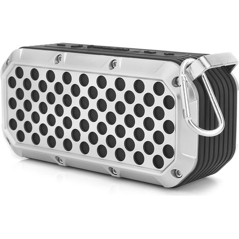 Mini enceinte extérieure avec caisson de basses ultra-puissant, compatible Bluetooth pour téléphone portable et carte d'insertion, idéale pour le vélo. (1/5)