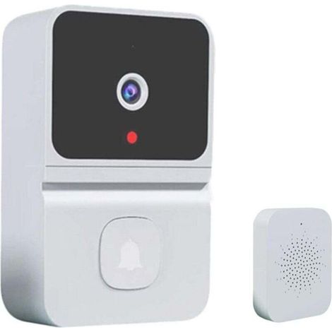 Sonnette Vidéo Intelligente Sans Fil WiFi Interphone Porte Caméra Sécurité Extérieure (1/3)
