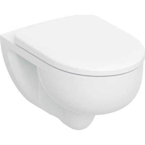 Geberit Renova Pack WC suspendu - 54x35,5cm - fond profond - sans bride - TurboFlush - abattant softclose et quickrelease - blanc brillant