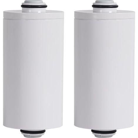 Paquete de 2 cartuchos de filtro para ducha compatibles con los filtros de ducha Philips AWP1775 - Capacidad de filtración de 50.000 l - Reduce las impurezas (1/5)