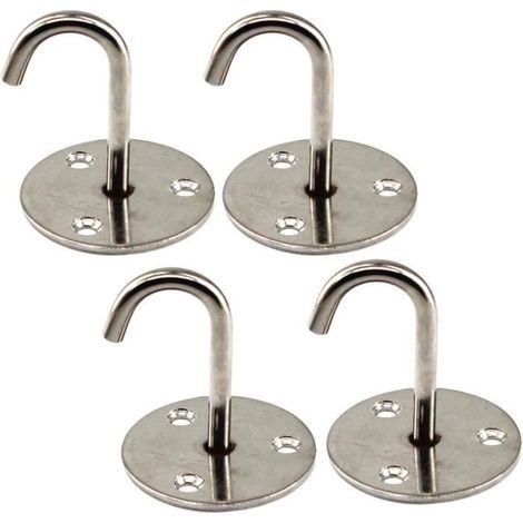 Crochet de suspension - PatÈre - Acier inoxydable - 52mm - 4PCS - Utilisation intérieure (1/4)