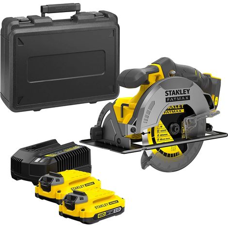 Stanley FatMax SFMCS550M2K-QW - Sierra circular V20 Brushless a batería 18 V, 4,0 Ah (1/2)