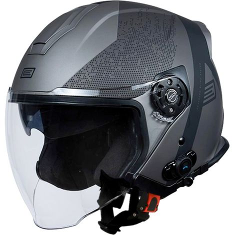 Casque ORIGINE PALIO 2.0 + BT HYPER noir mat titane XL (1/5)